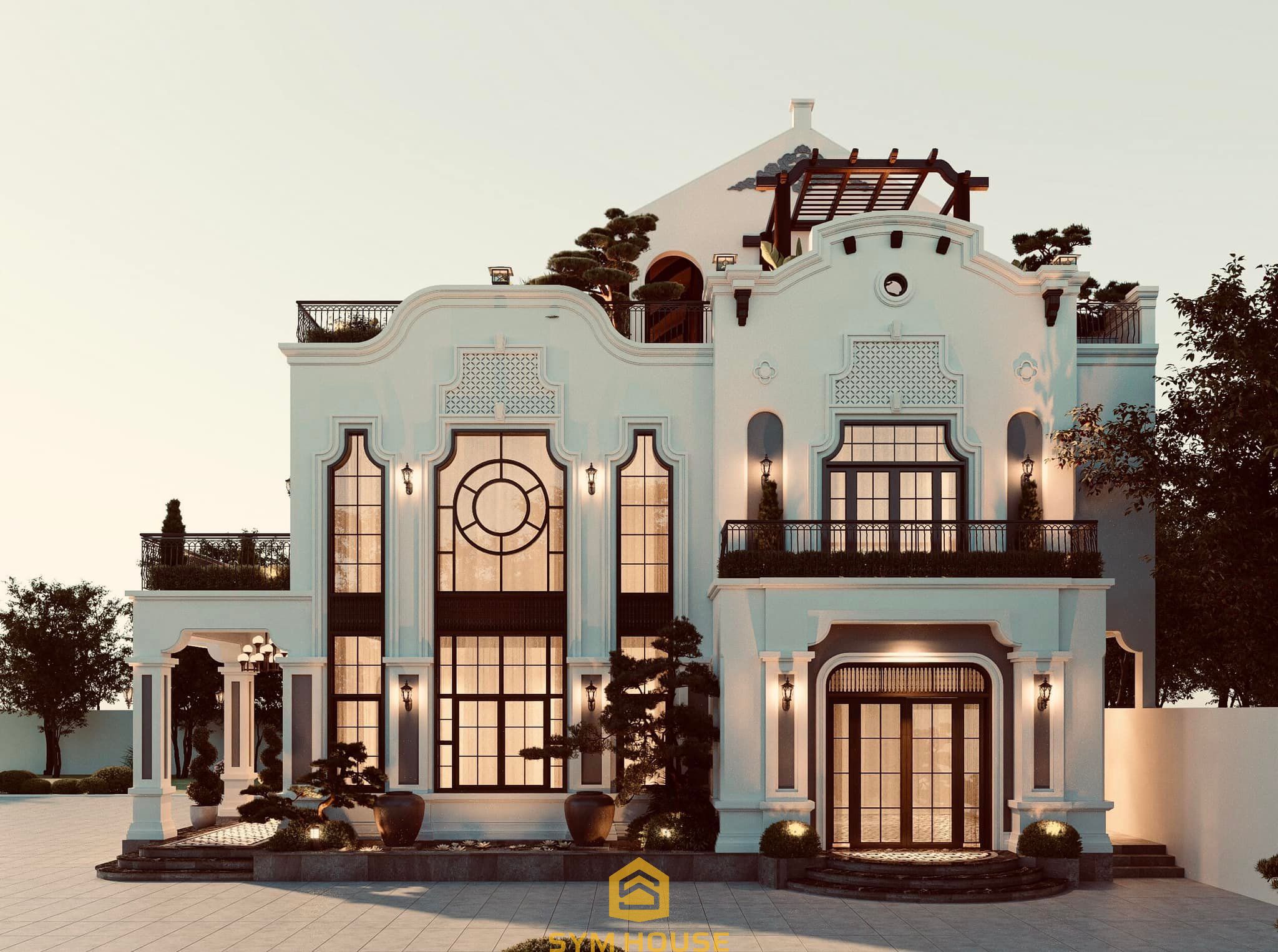 Quang Minh' House – Biệt thự mang phong cách Indochine tại Hà Nam 25 11