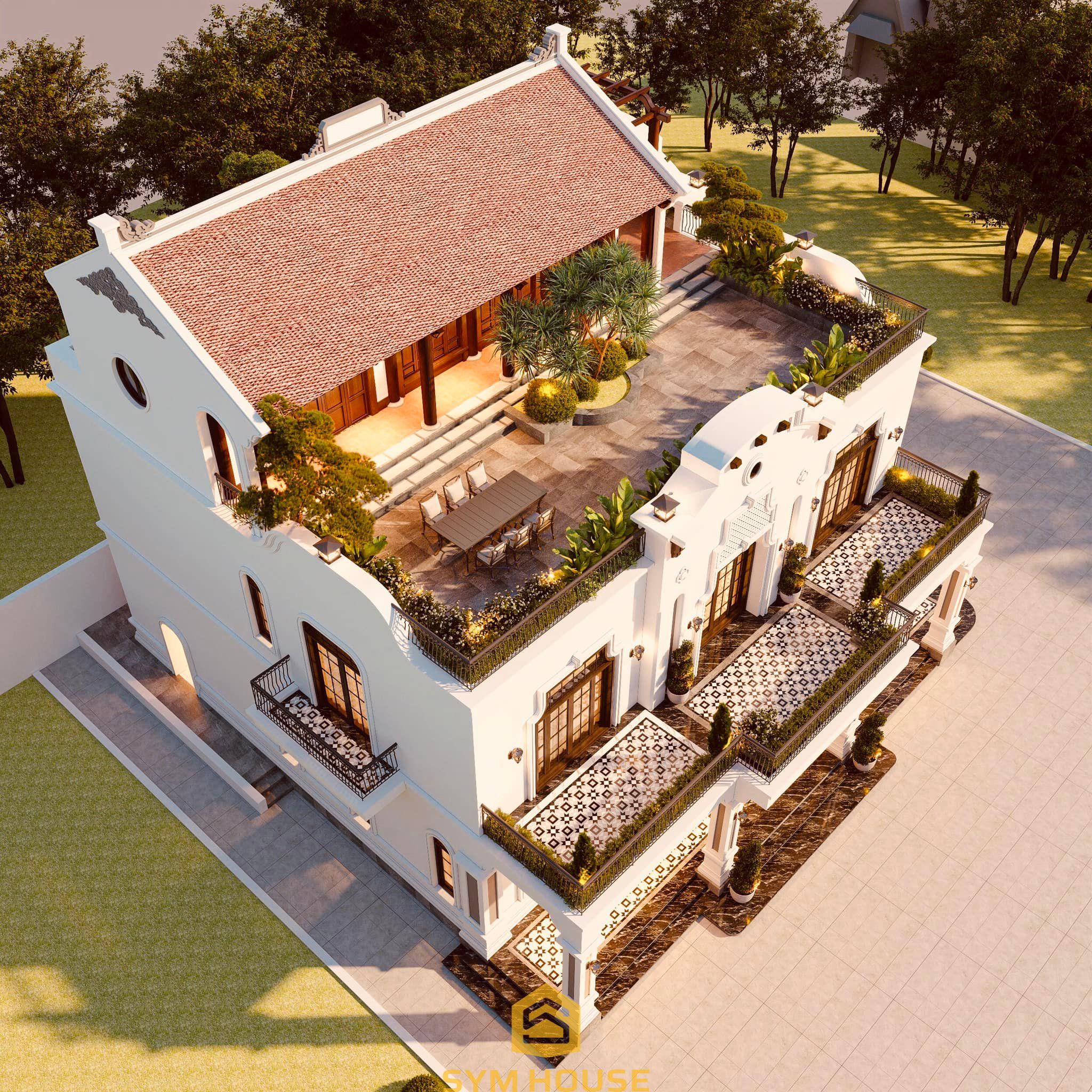 Quang Minh' House – Biệt thự mang phong cách Indochine tại Hà Nam 23 4