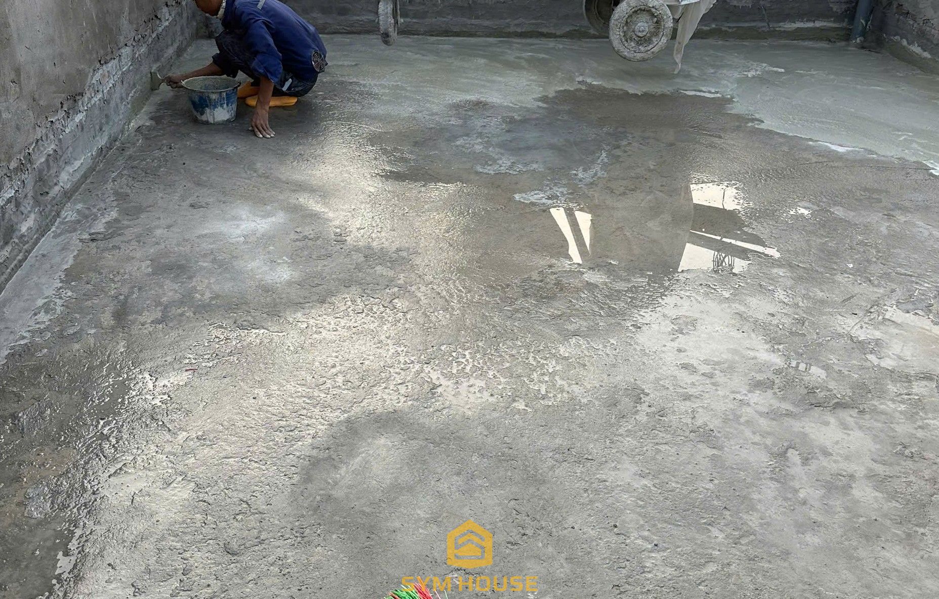 Công tác thi công chống thấm mái