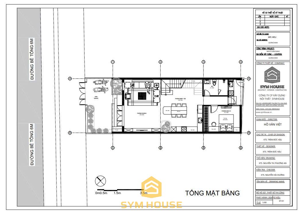 Bản vẽ 2D mặt bằng nhà - bố trí công năng thẩm mỹ phù hợp với diện tích xây dựng