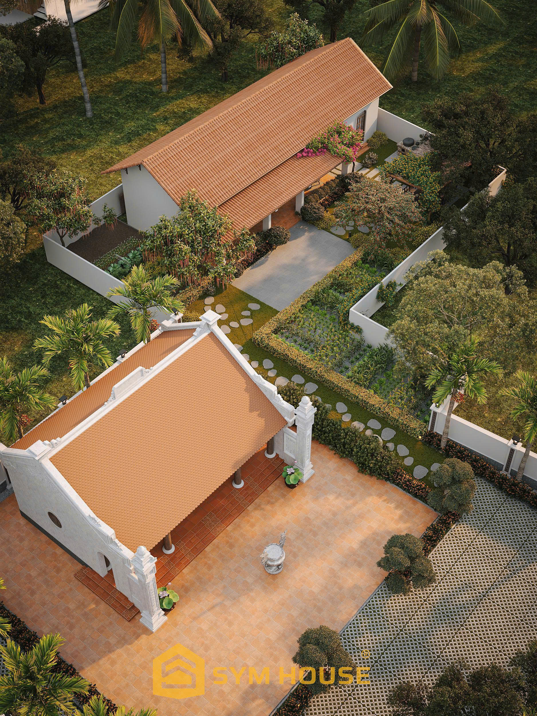 thiet-ke-nha-o-ket-hop-nha-tho-truyen-thong-1