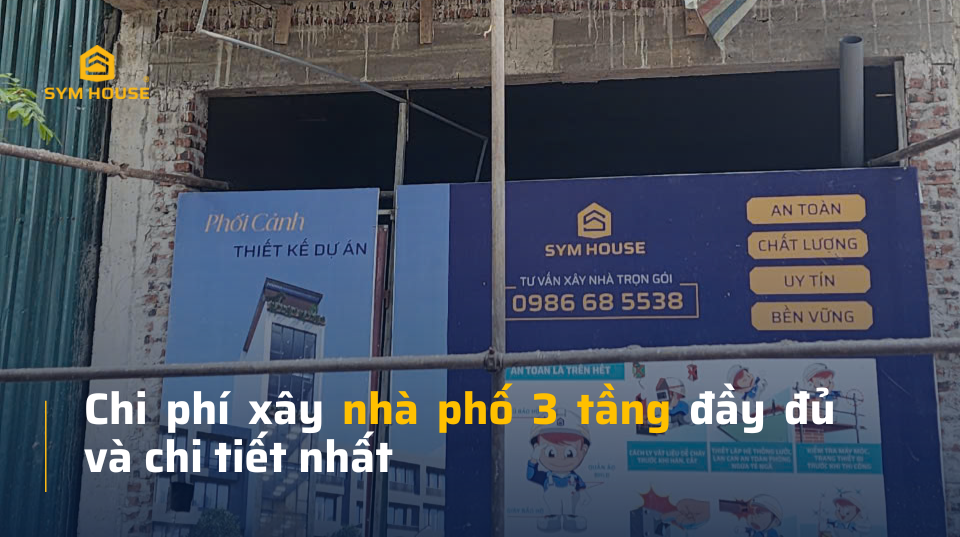 chi phi xay nha pho 3 tang