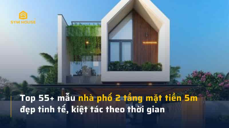 mau nha pho 2 tang mat tien 5m