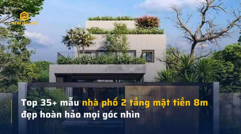 mau nha pho 2 tang mat tien 8m