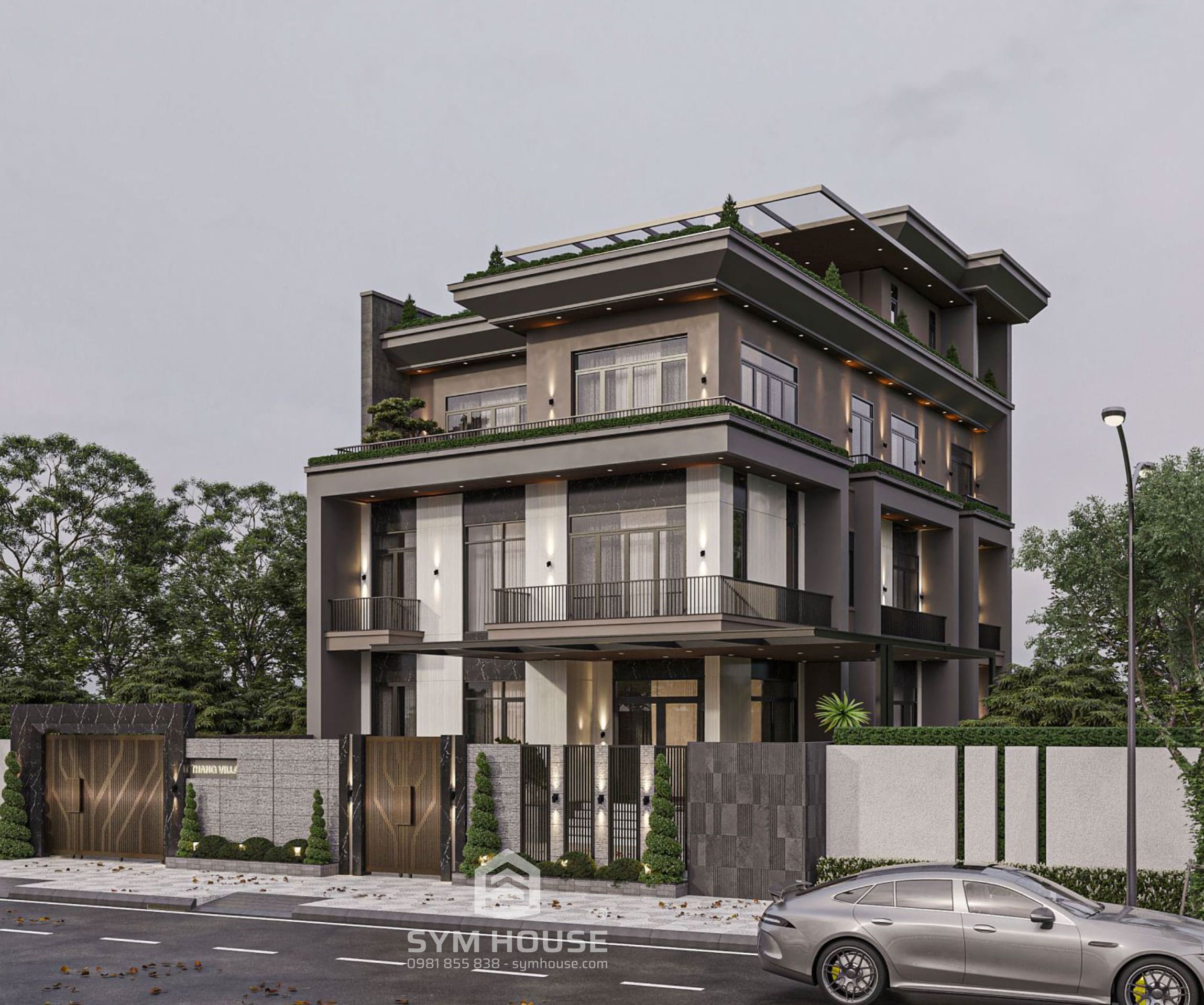 Biệt thự 3 tầng 1 hầm Th’s Villa sang trọng, đẹp mãn nhãn tại Việt Trì, Phú Thọ