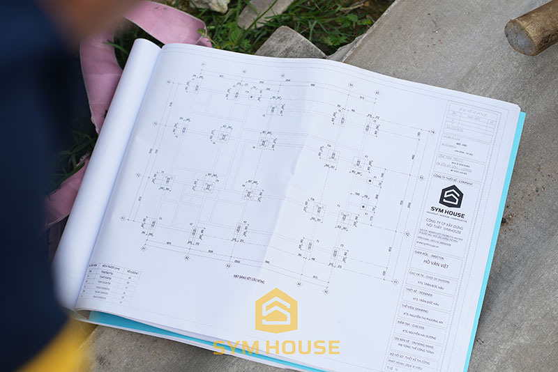 Phân chia không gian thành nhiều khu vực rõ ràng trên bản thiết kế