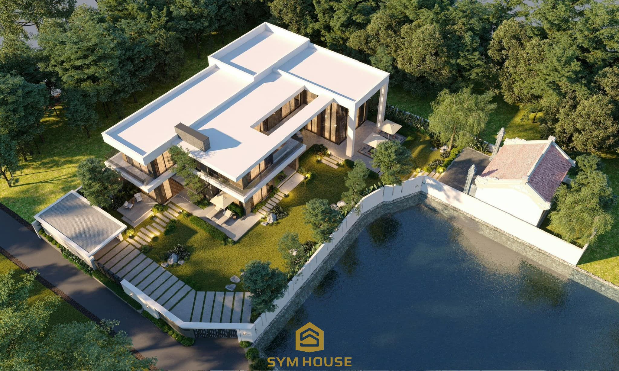 Thiết Kế & Thi Công Trọn Gói Biệt Thự Hiện Đại Arca Tại Sơn Tây