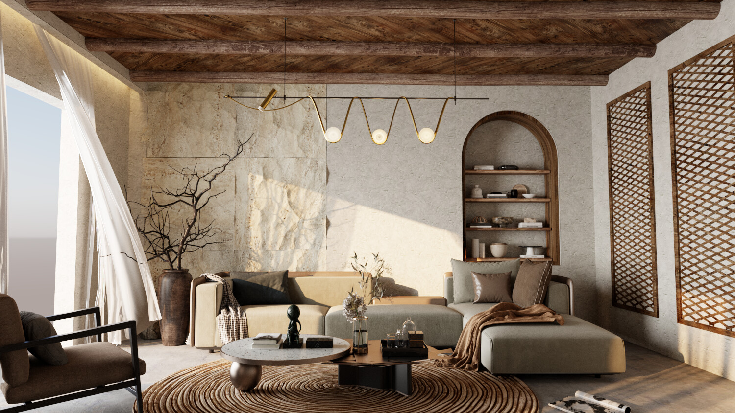 phong khach wabi sabi 1